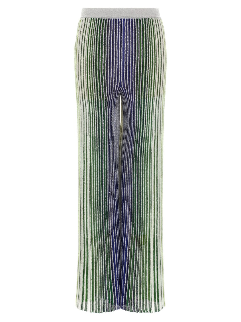 Missoni Palazzo Pants With Sequin And Lamé Accents In Multi