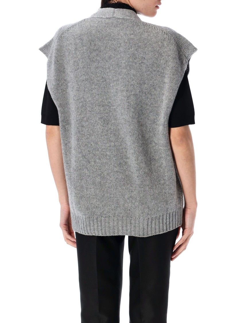Fabiana Filippi Knitwear V-neck Sleeveless Cardigan