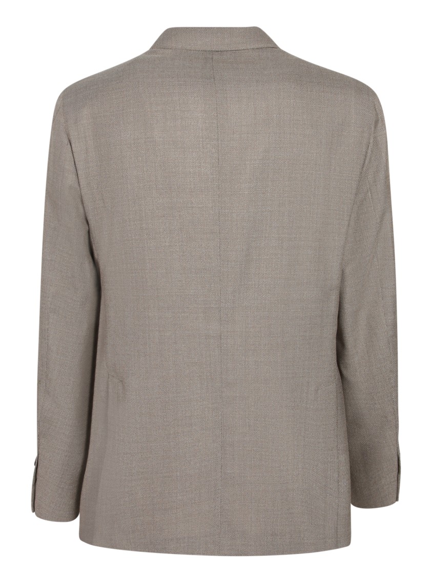 Boglioli Beige Hopsack Jacket In Gray