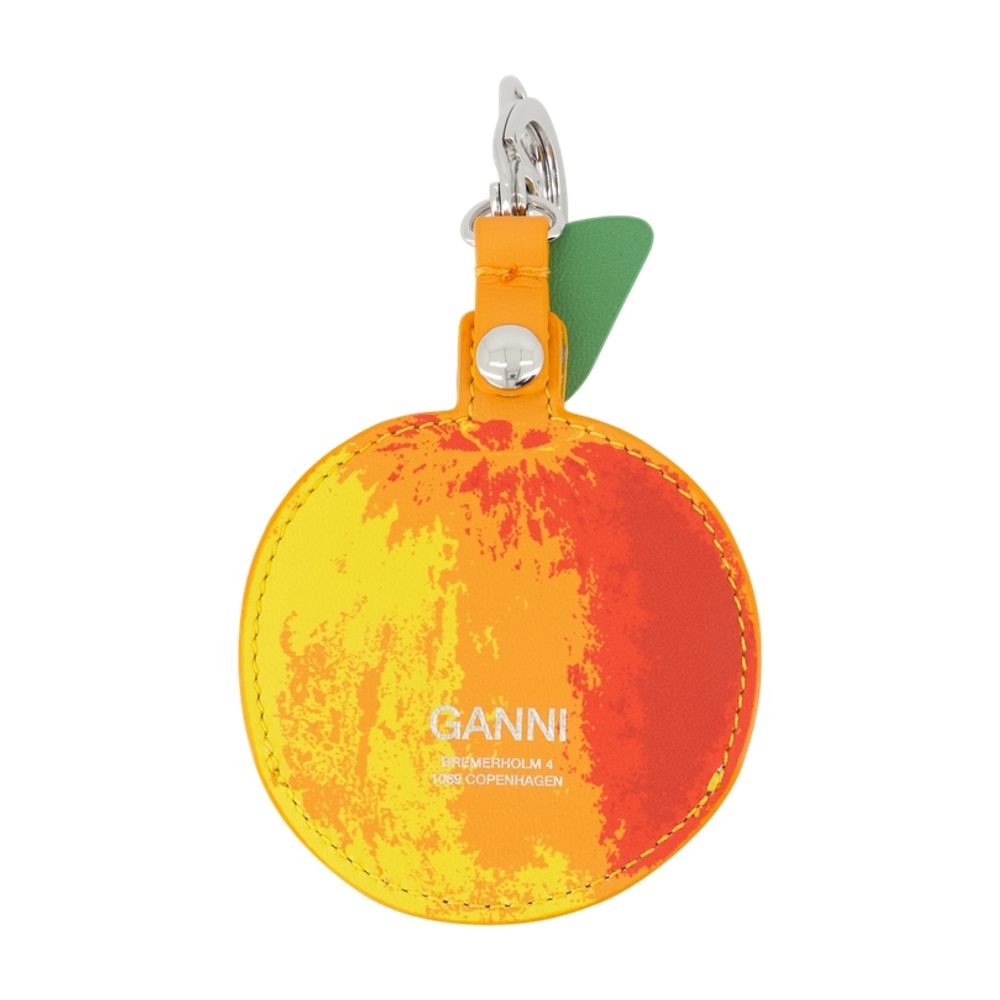 【関税込み】Apple Wallet - Ganni - Leather - Orange Ganni Apple Wallet - Leather - Orange in Orange | THE LIST