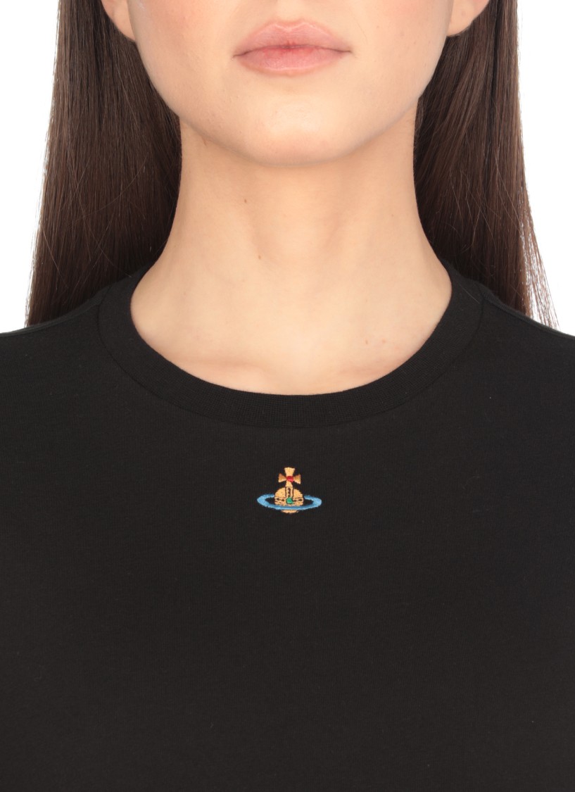 Shop Vivienne Westwood Orb Peru T-shirt In Black