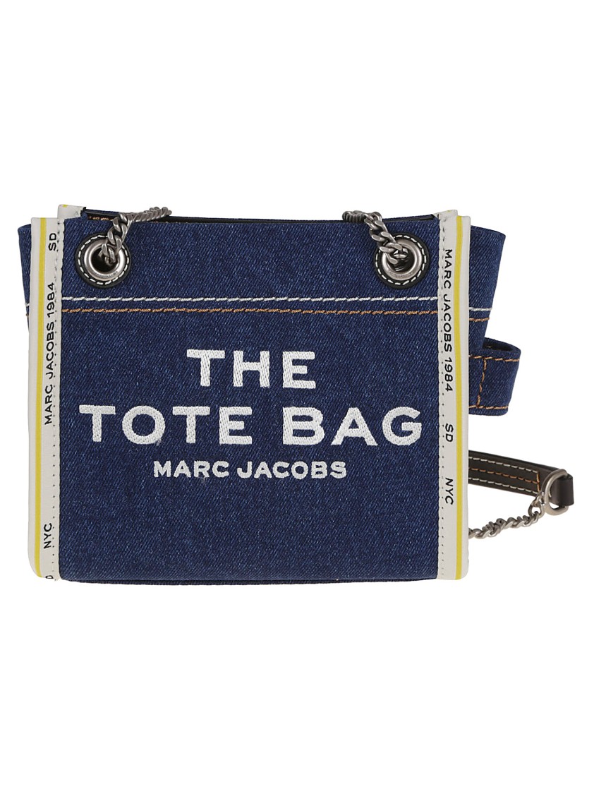 Marc Jacobs Denim Tote With Magnetic Closure
