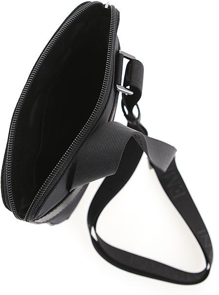 Emporio Armani Black Polyamide Small Flat Messenger Bag