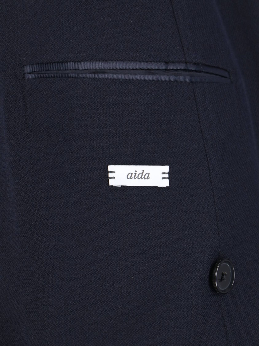 Caruso Aida Double-breasted Blazer In Blue