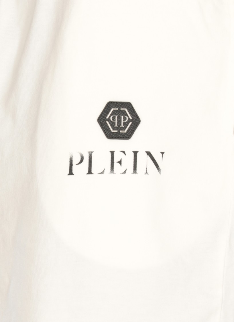 Philipp Plein White Cotton Shorts
