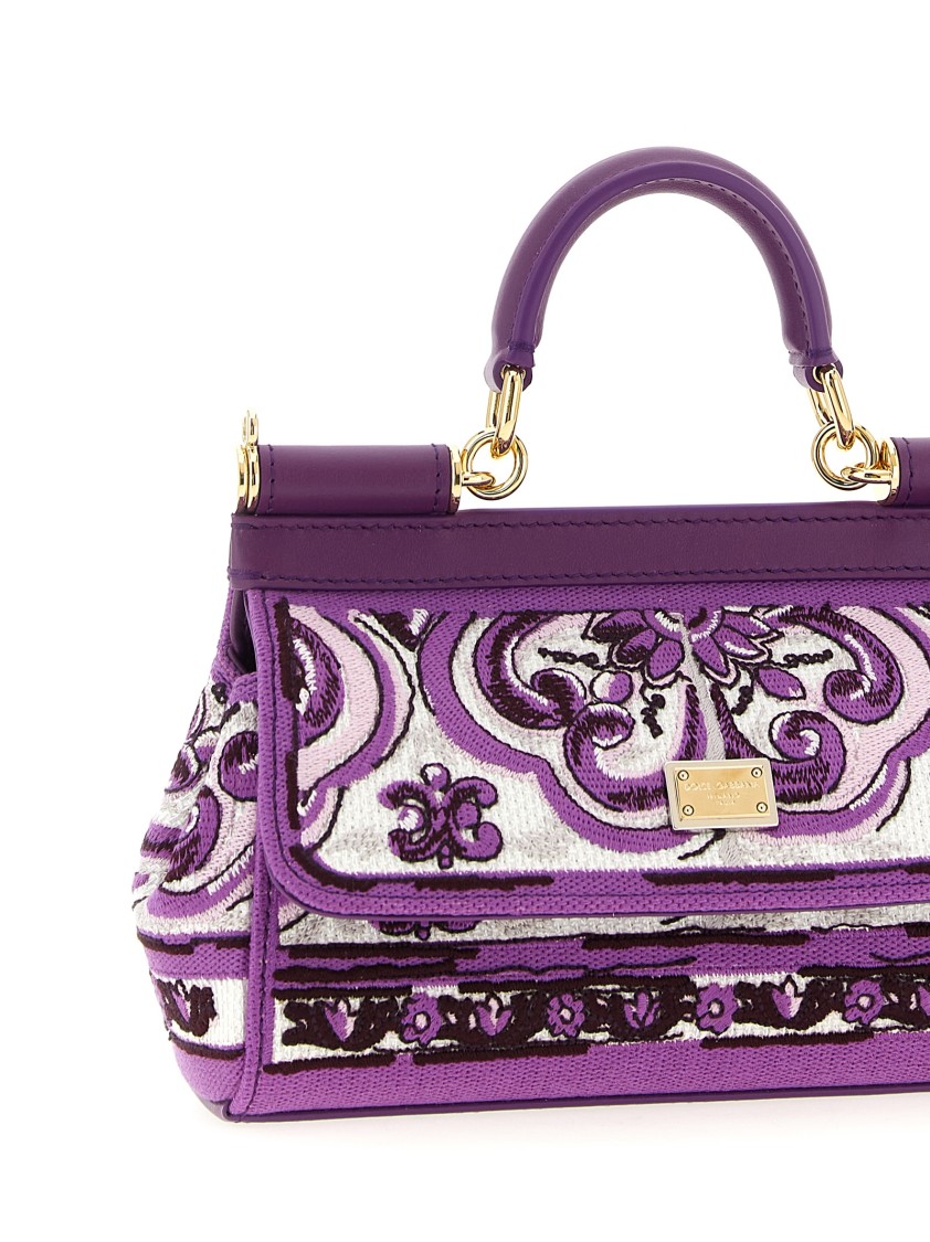 Dolce & Gabbana 'sicily' Small Handbag In Purple