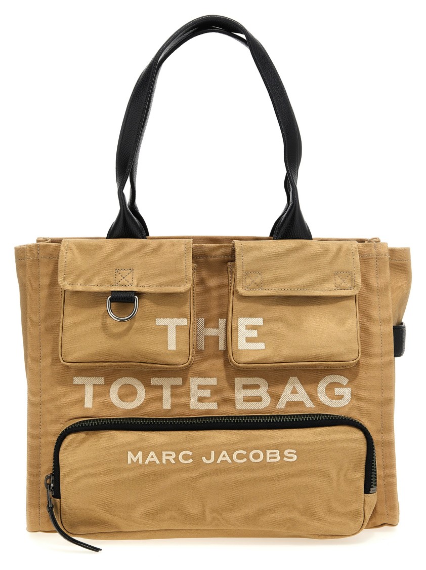 Marc Jacobs The Cargo Canvas Large Tote Tote Bag Beige In Brown