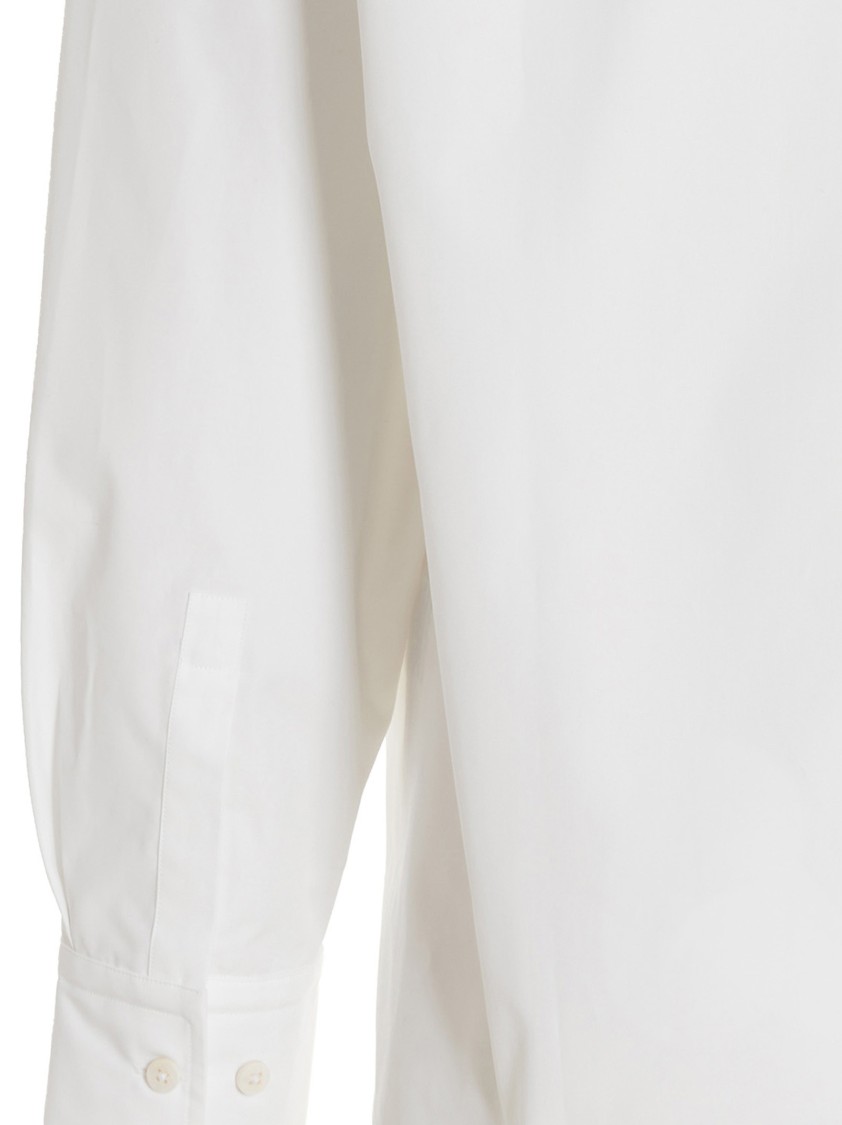Vtmnts 'shirt Striped Collar Buttoned Pocket Front' In White