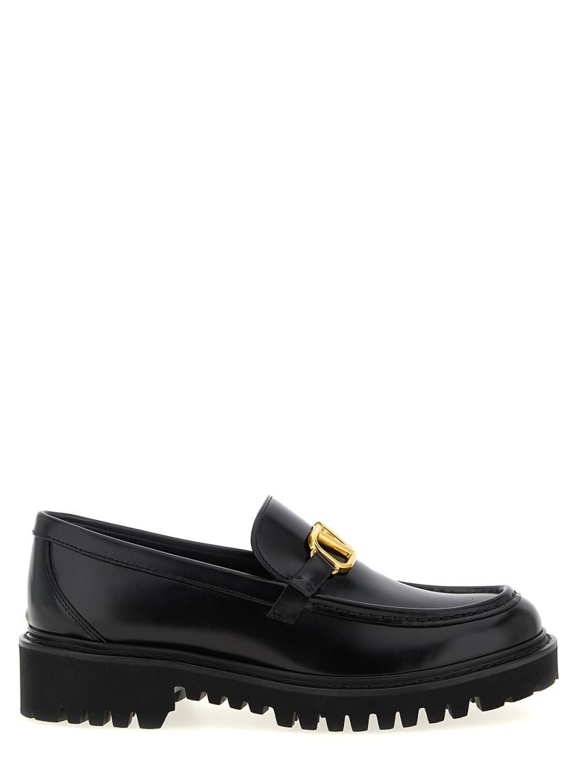 Valentino Garavani 'vlogo Signature' Loafers In Black