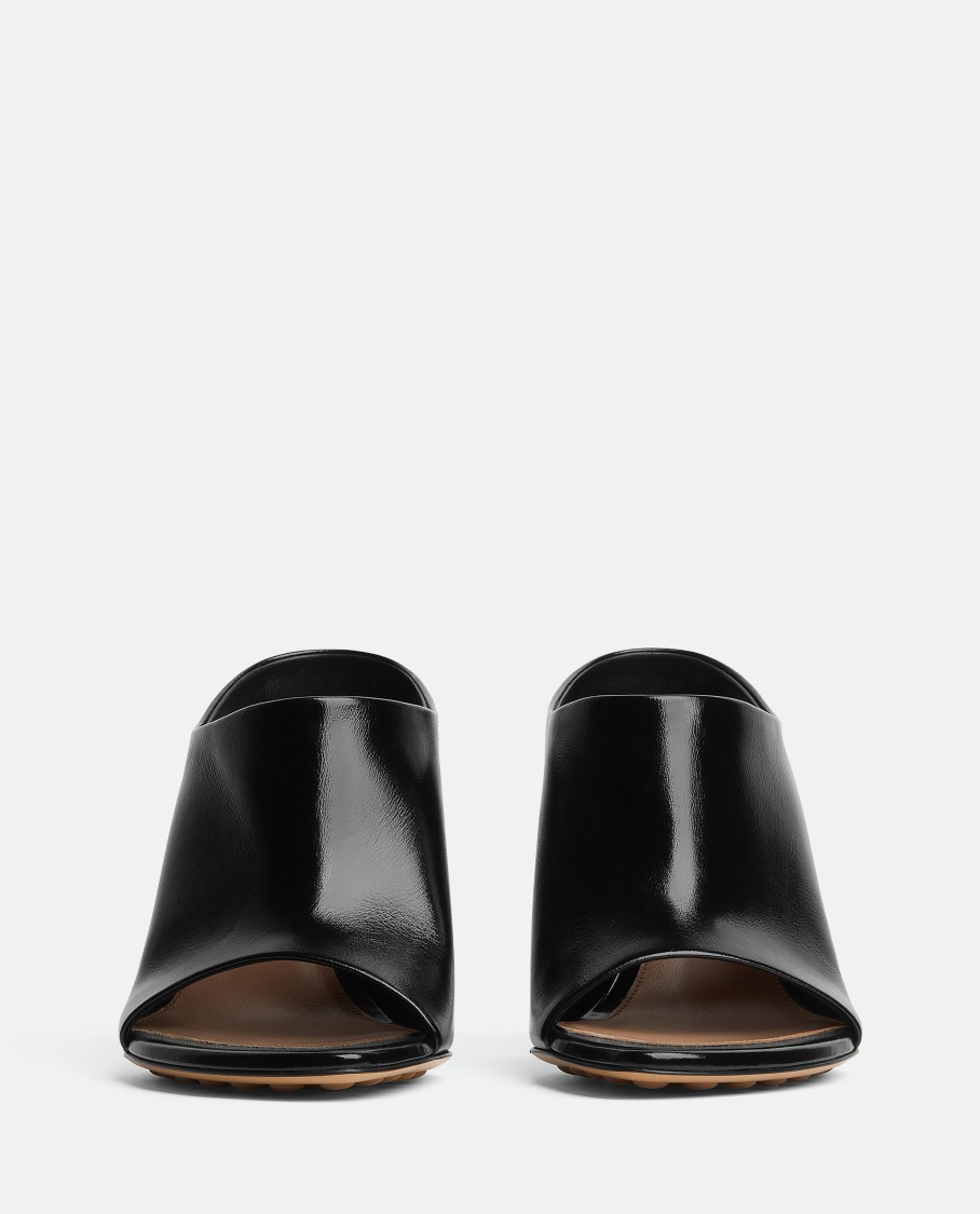 Bottega Veneta Pointed Leather Mule Sandals With 90mm Heel