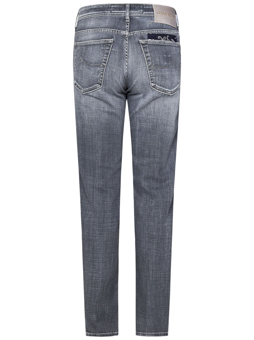 Jacob Cohen Scott Crop Slim Fit Jeans In Gray