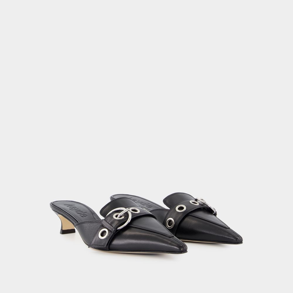 Shop Aeyde Aeydē Danielle Sandals - Leather - Black