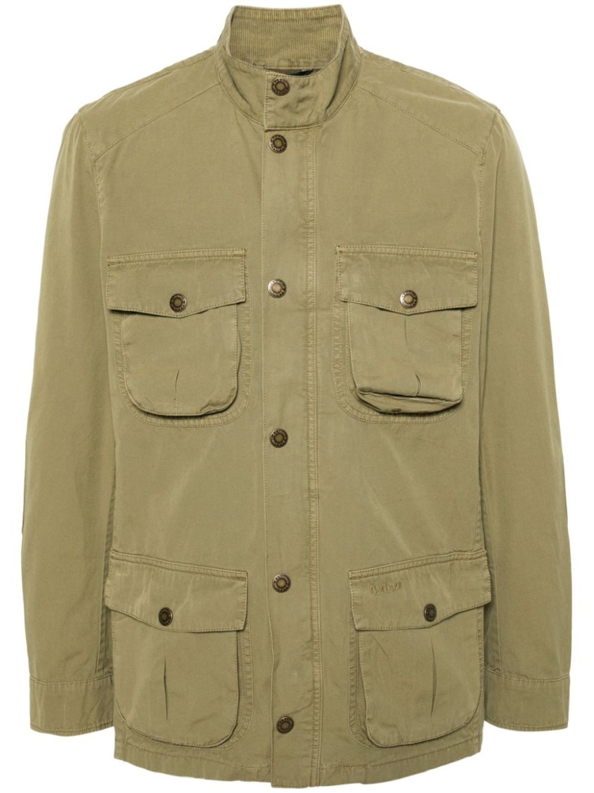 Shop Barbour Classic High Collar Corbridge Jacket In Green
