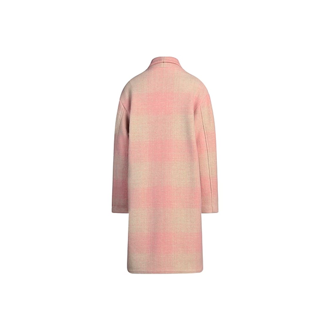 Isabel Marant Étoile Gabriel Check Coat In Pink