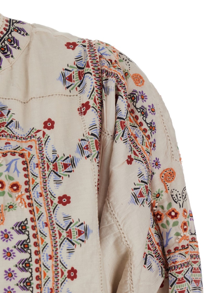 MABE MABE EDEN' MULTICOLOR JACKET WITH PUFFED SLEEVES