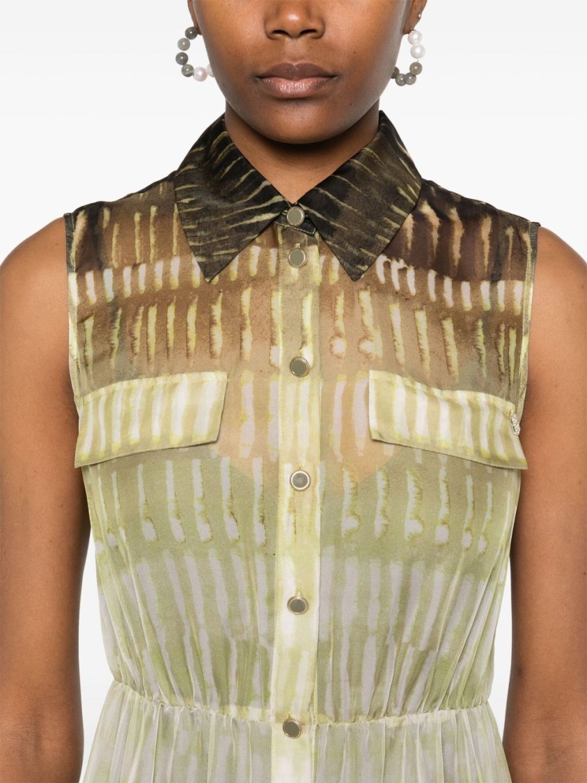 Liu •jo Liu Jo Maxi Dress With Button-down Front