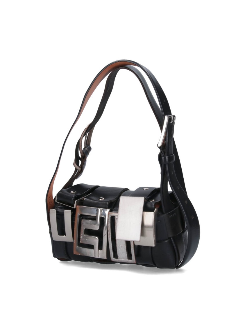 Hodakova "baguette" Bag With Buckles - Black