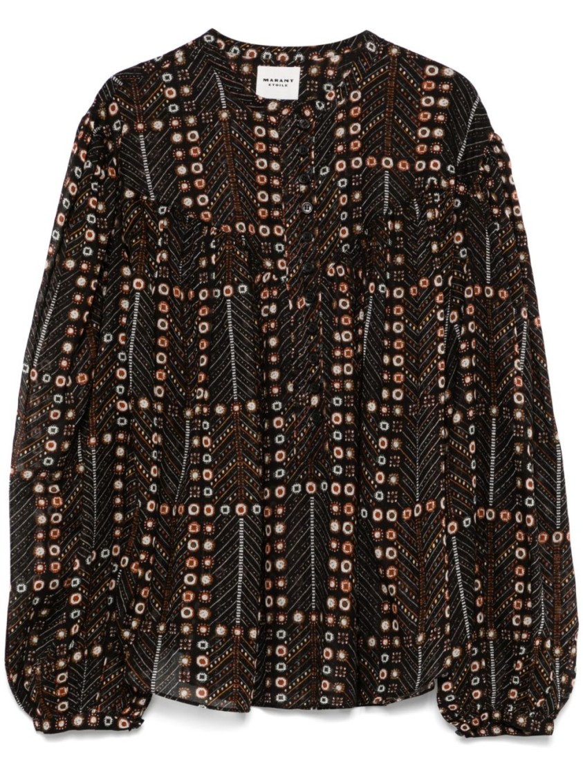 Isabel Marant Étoile Marant Etoile Women Salika Printed Cotton Top