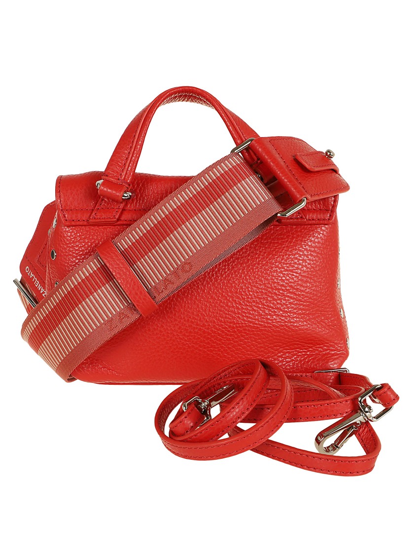 Zanellato Red Postina Daily Giorno Baby Shoulder Bag In Red