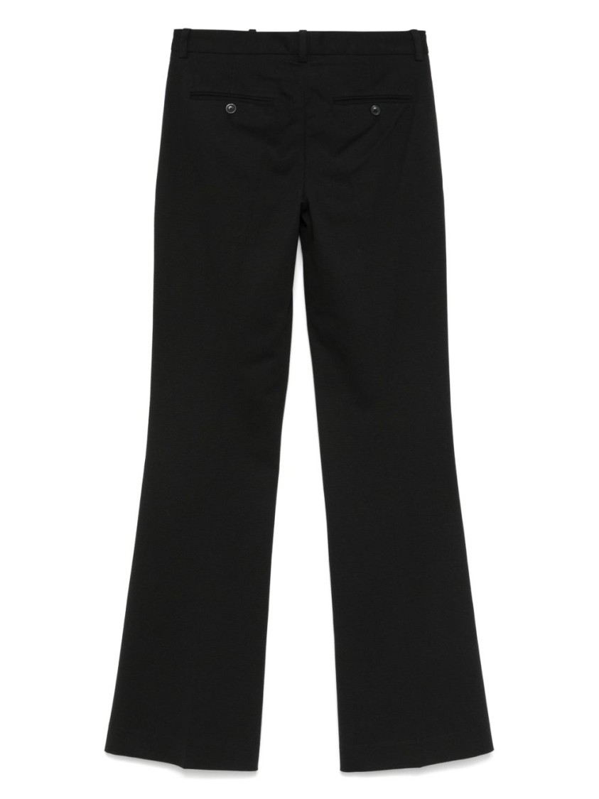 CIRCOLO 1901 CIRCOLO 1901 FLARED BLACK PANTS WITH TAILORED DESIGN
