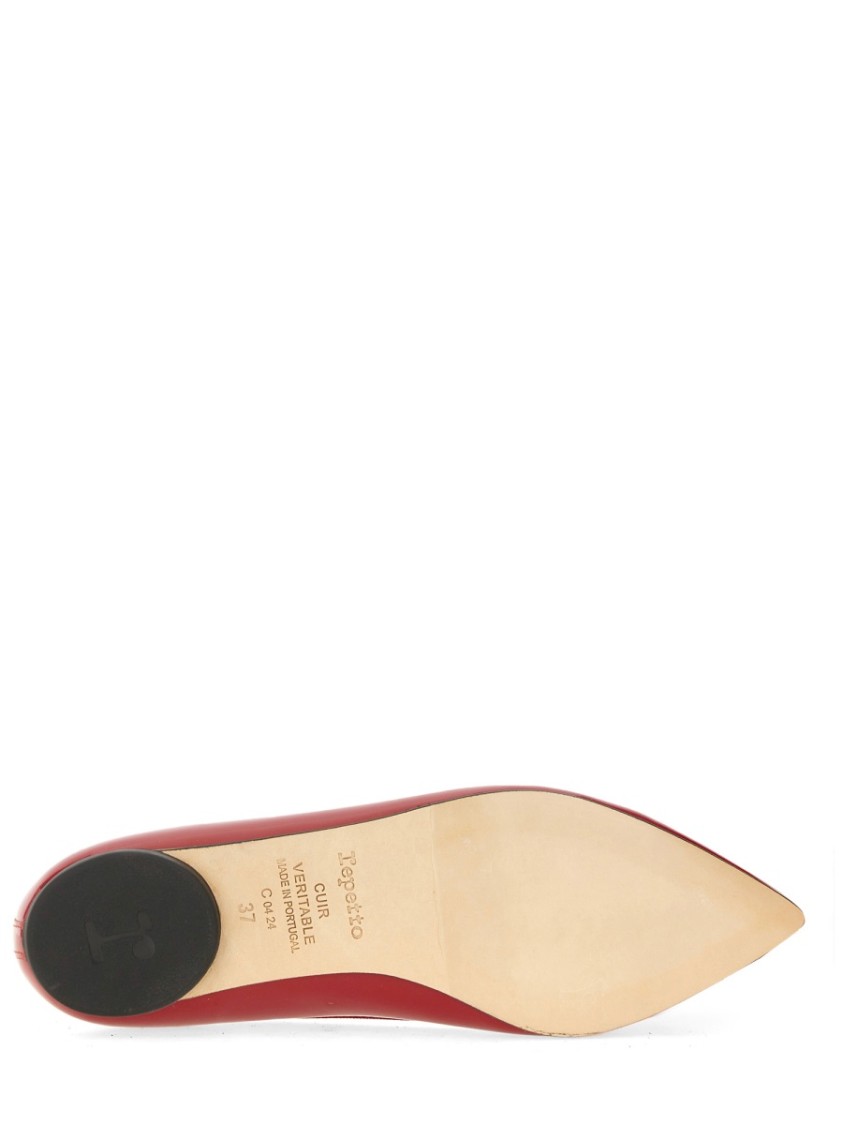 Repetto Red Brigitte Pointy Toe Ballerina Flats