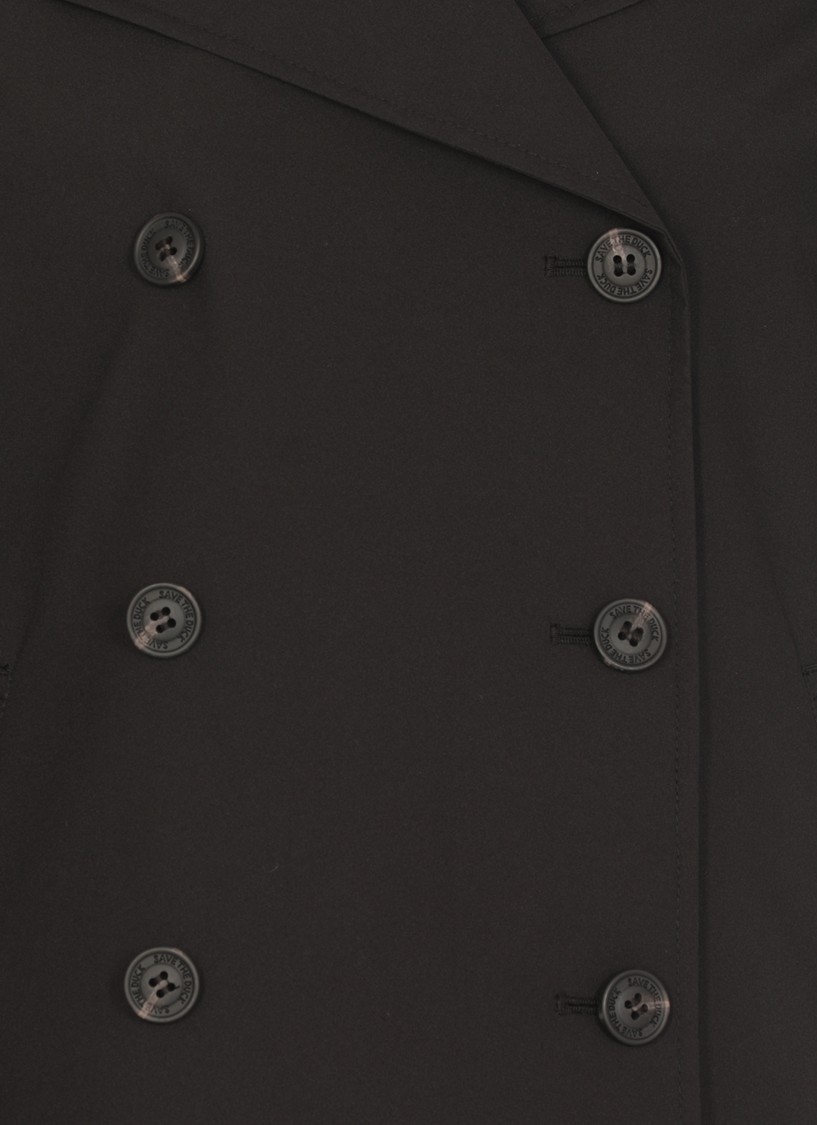 Save The Duck Black Sofi Waterproof Jacket In Black