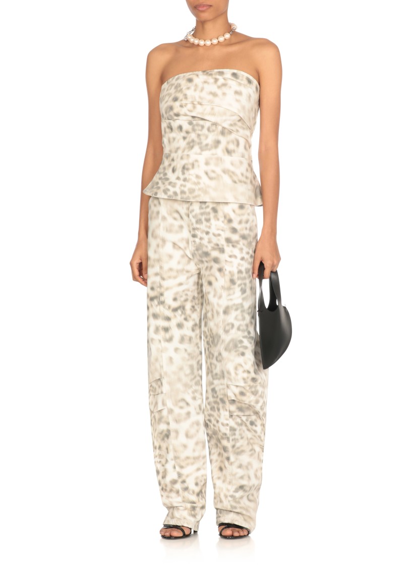 Shop Rotate Birger Christensen Rotate Green Cotton Jeans