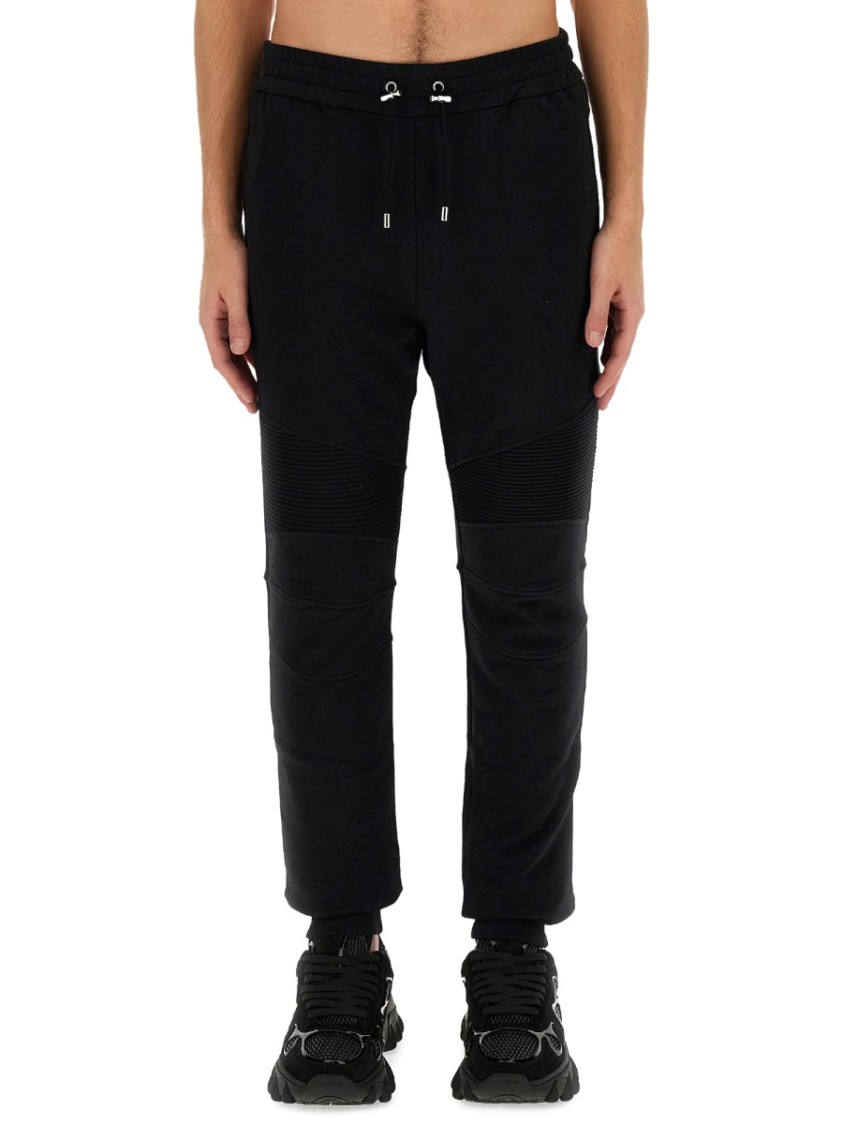 Balmain Tapered Black Jogging Pants