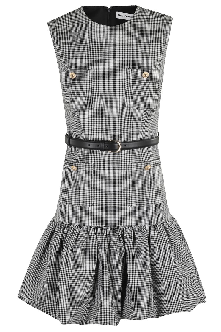 Self-portrait Self Portrait Prince Of Wales Check Mini Dress