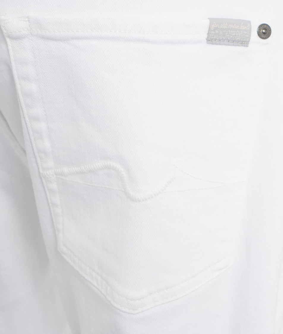 7 For All Mankind Straight Jeans 'the Straight Plan' In White