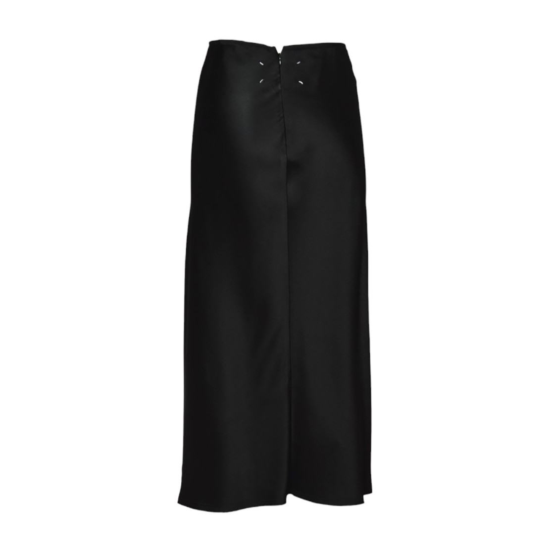 MAISON MARGIELA MAISON MARGIELA BLACK VISCOSE SATIN MAXI SKIRT