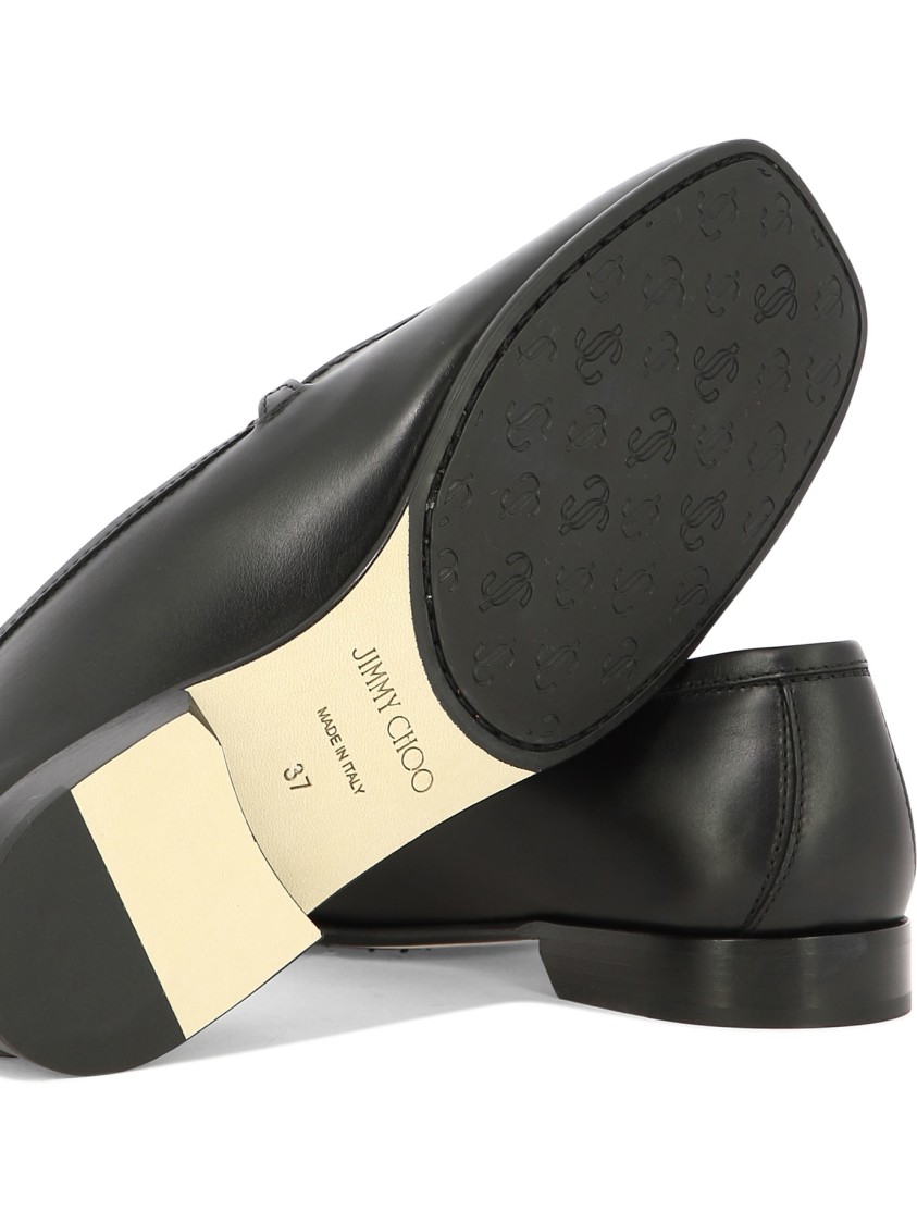 Jimmy Choo "diamond Tilda" Loafers In Black