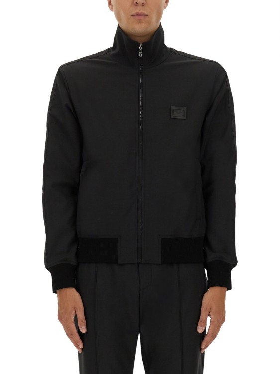 have ラッフルジャケットBLブラック Collarless leather jacket in Black for Men | Dolce&Gabbana® US