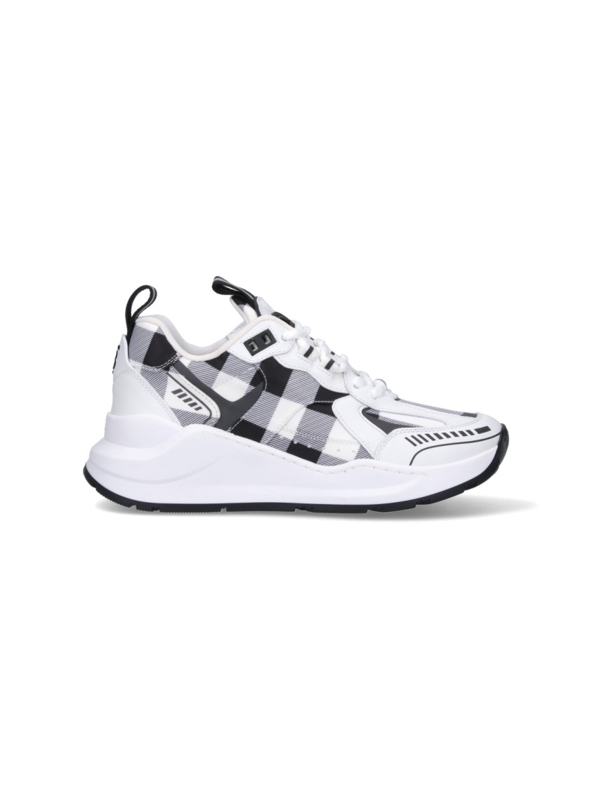 Burberry "check" Trainers – White