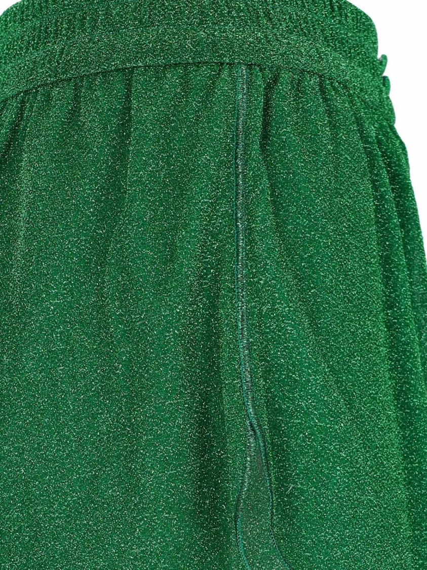OSEREE OSÉREE SPORTY LUREX SHORTS WITH WIDE LEGS