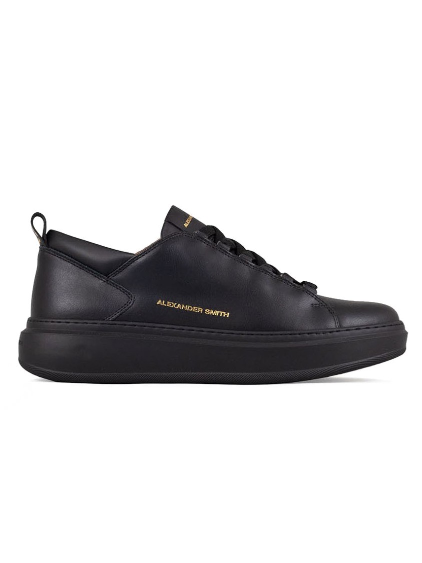 Alexander Smith Black Trainers With Cushioned Sole In Black