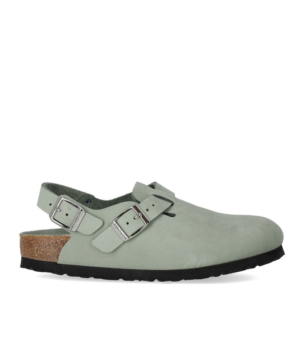 Birkenstock Tokio Pure Sage Clog In Gray