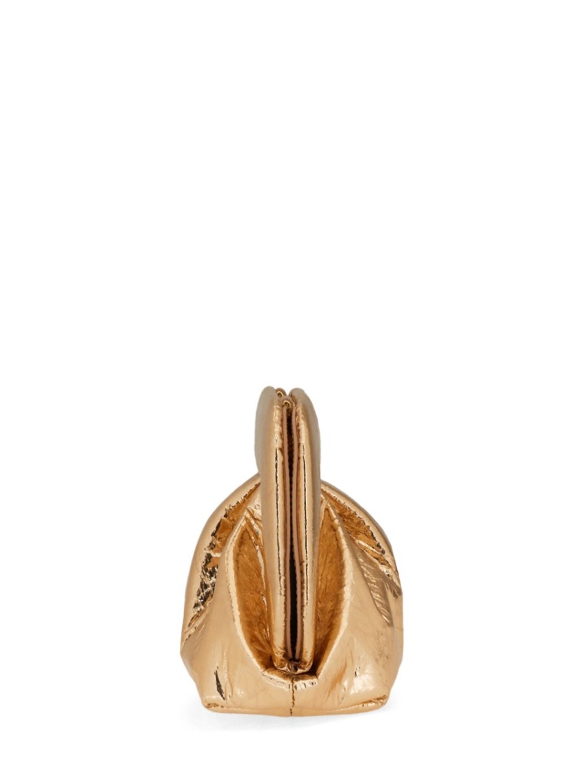 Themoirè Clutch Gea In Gold