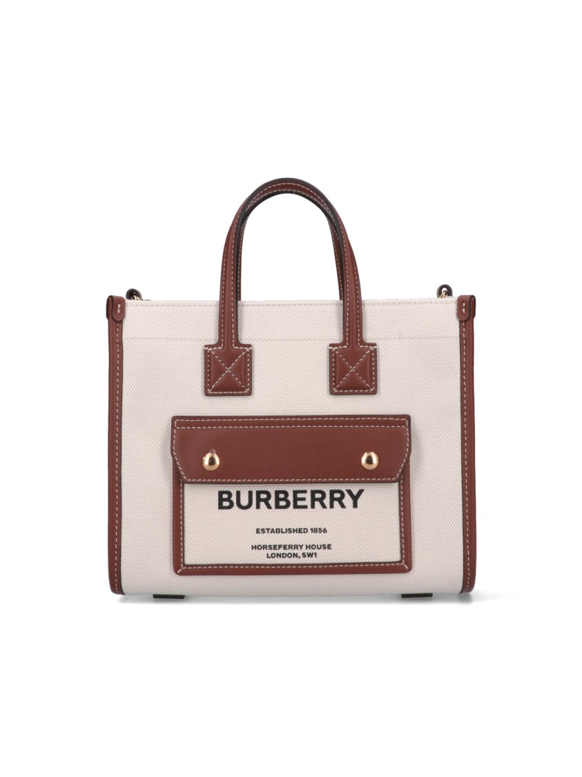 Burberry Mini Tote Bag "freya" – Beige