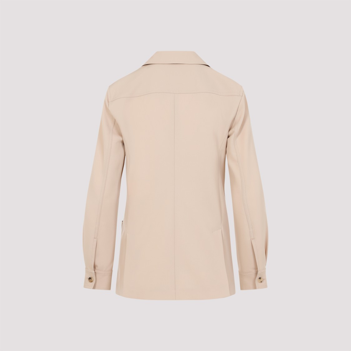 MAX MARA MAX MARA CLASSIC NOTCHED COLLAR JACKET IN VIRGIN WOOL