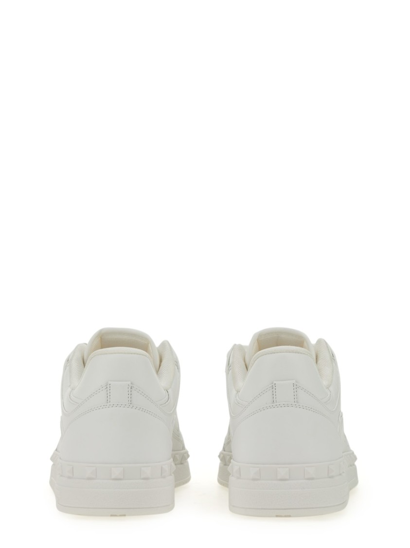 Valentino Leather Freedots Sneakers Studded Detailing
