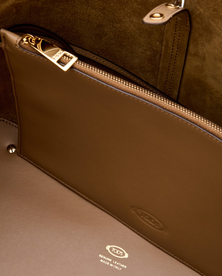 Tod's Dbm Shopping Bag In Brown