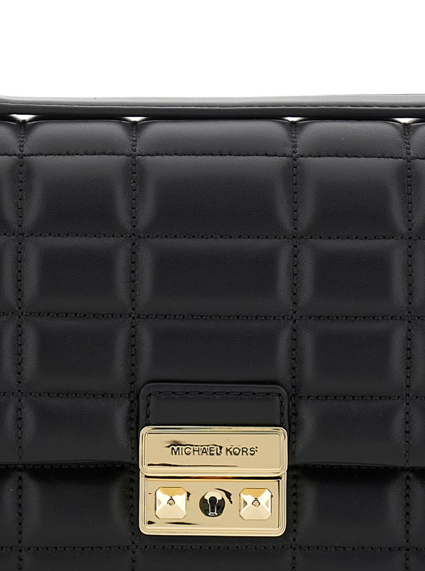 MICHAEL MICHAEL KORS MICHAEL MICHAEL KORS BLACK TRIBECA LG CONV CHAIN SHOULDER BAG