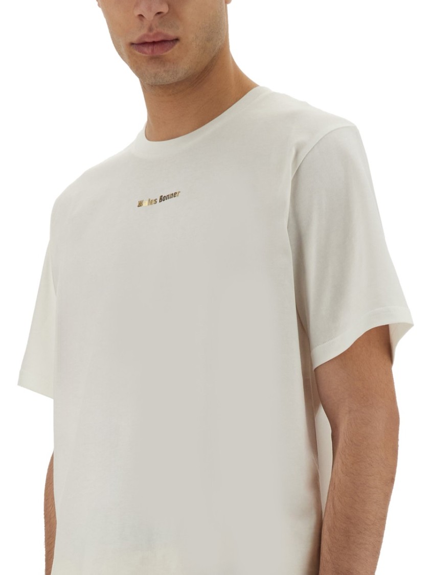 Shop Wales Bonner "original" Cotton T-shirt In White