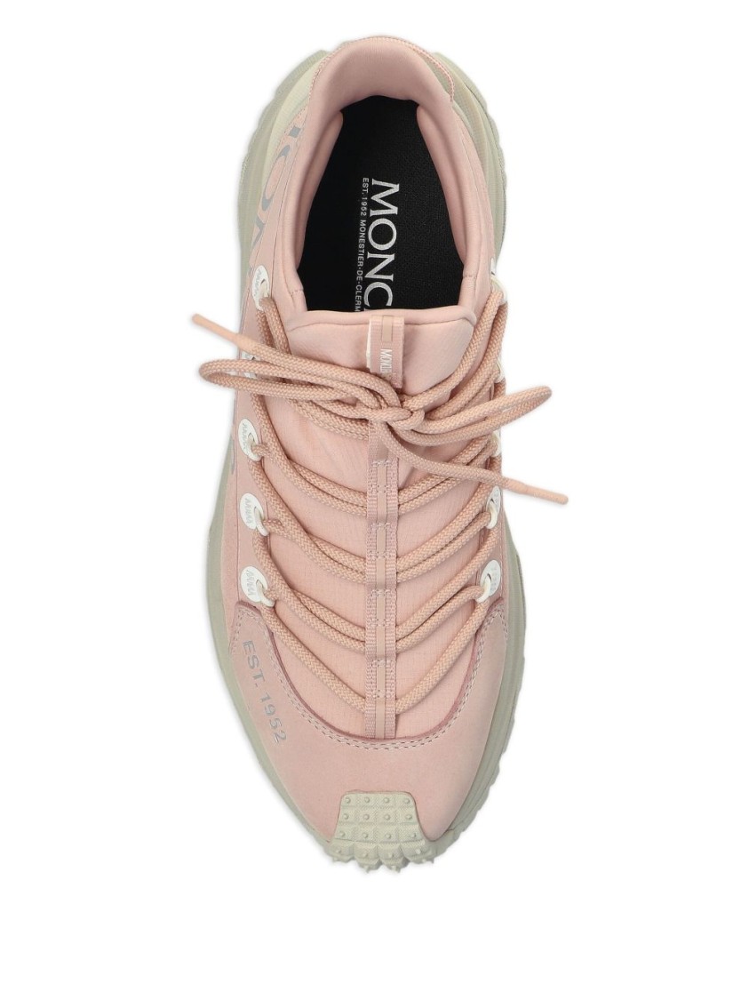 MONCLER MONCLER SPORTY WHITE SNEAKERS WITH RUGGED SOLE