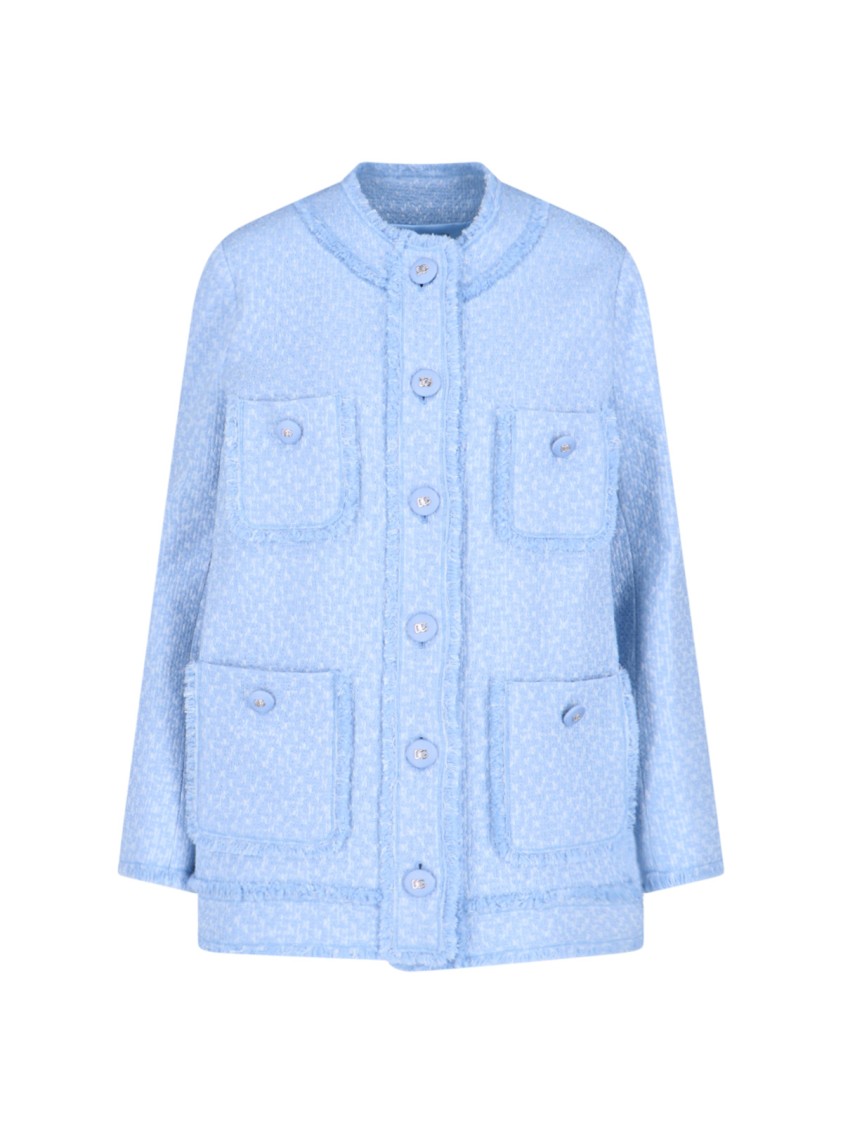 Dolce & Gabbana Rachel Multipocket Jacket In Blue