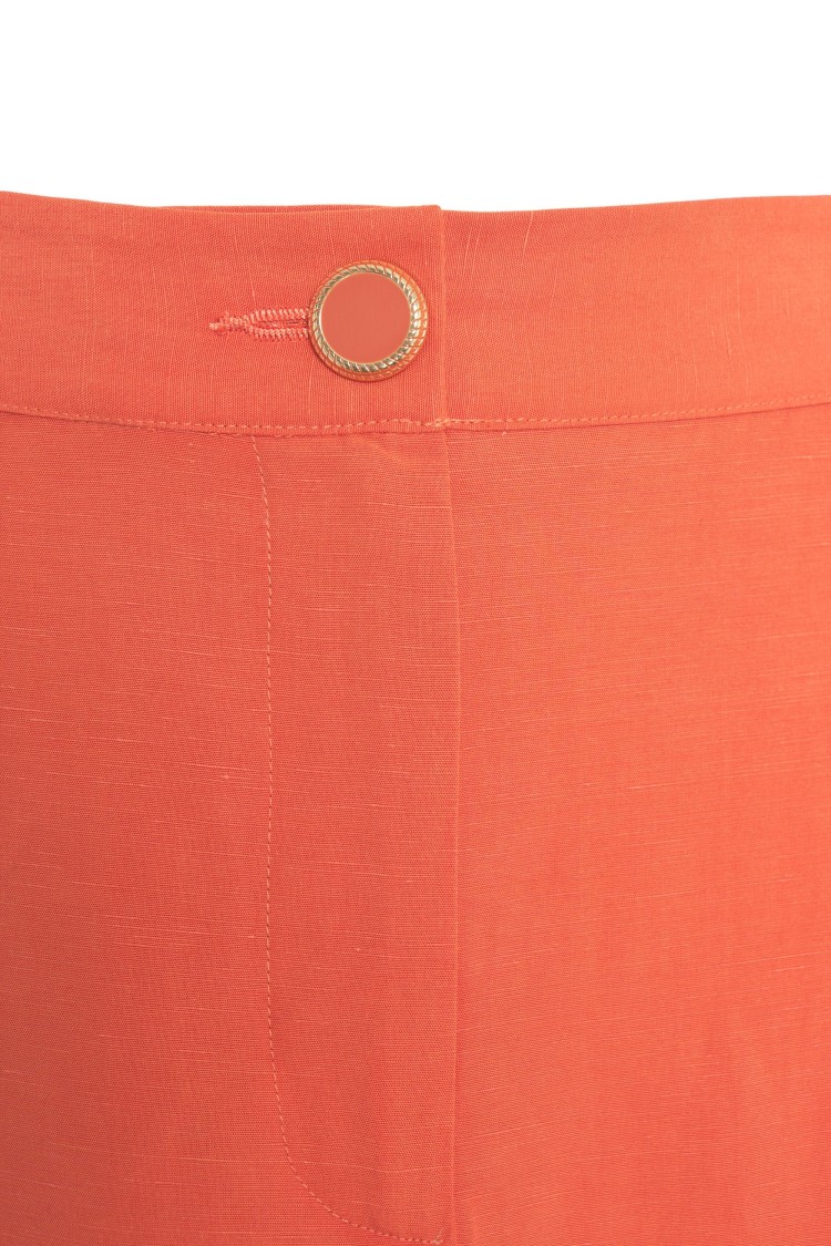 LIU •JO LIU JO FLARED ANKLE-LENGTH LINEN BLEND SKIRT