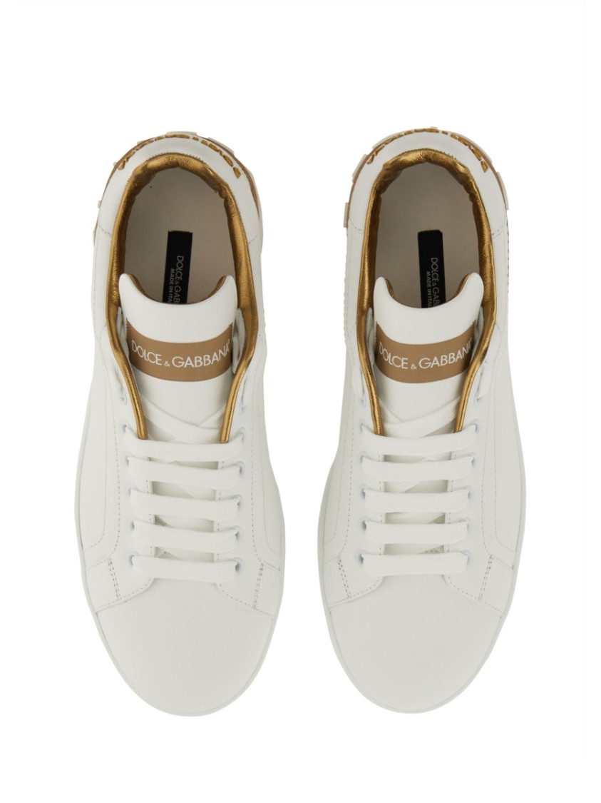 Shop Dolce & Gabbana Sneaker Portofino In White