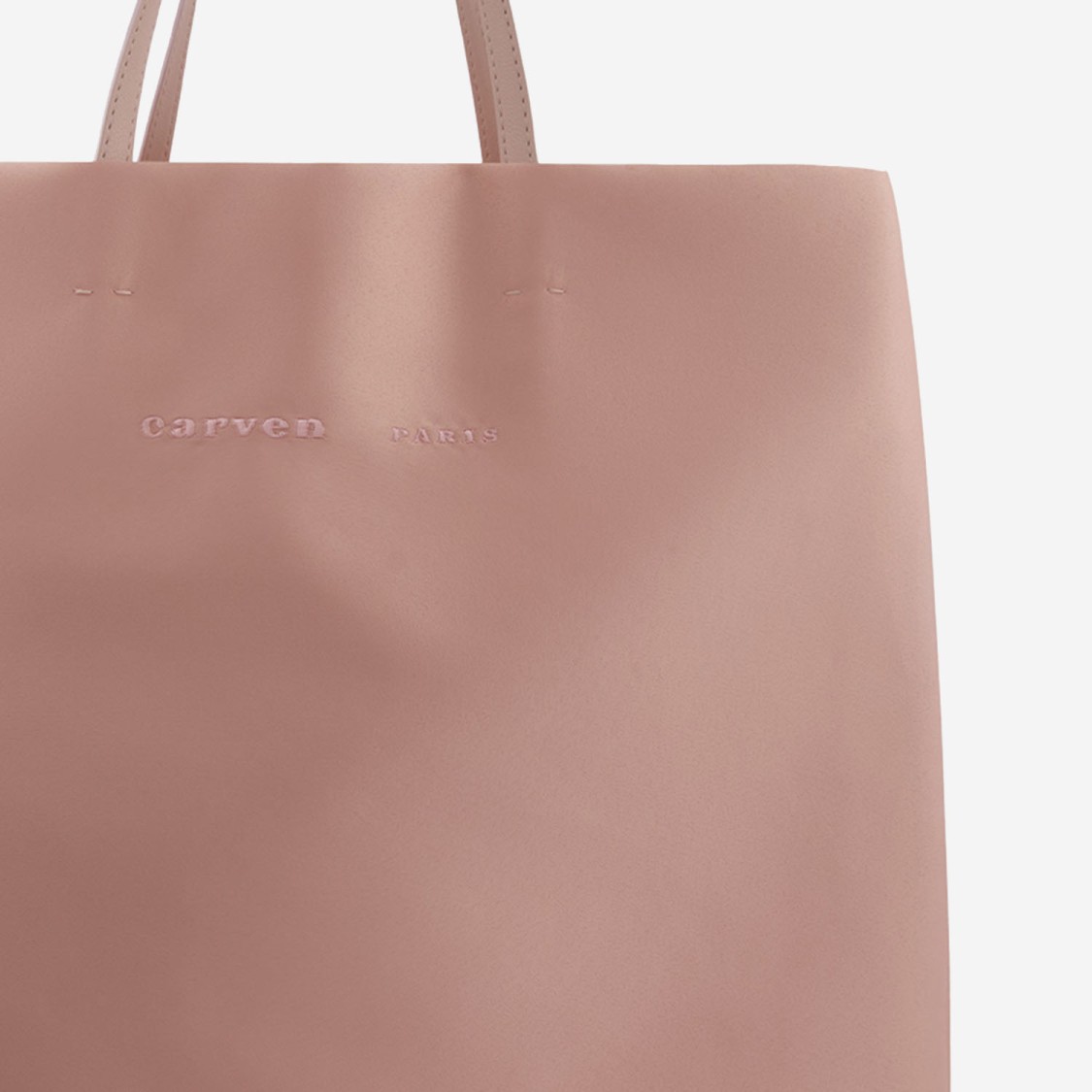Shop Carven Matte Satin Tote Bag With Embroidered Logo