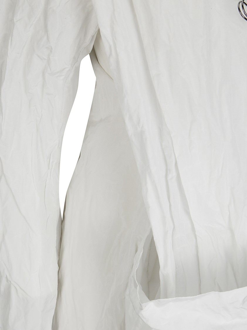 トレンチコート Maria Calderara Long Wrinkled Effect Trench Coat Maria Calderara Long Wrinkled Effect Trench Coat In White